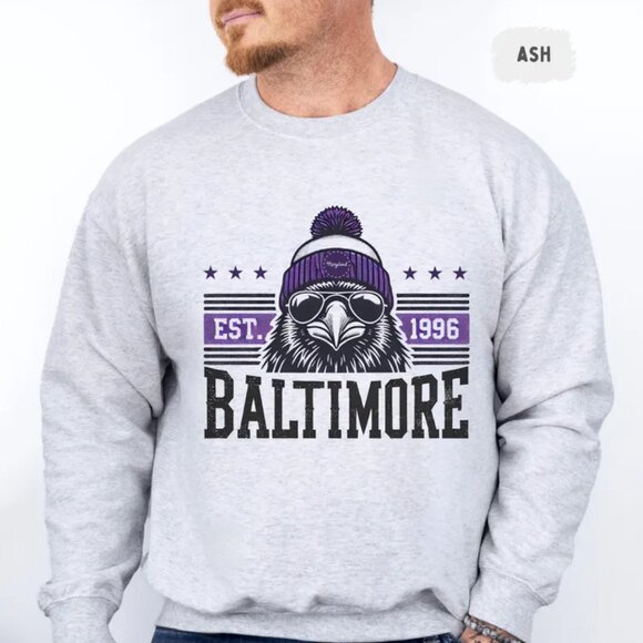 Baltimore Ravens football Sweatshirt, Baltimore Ravens Football Shirt Tee Unisex - Picture 2 of 2